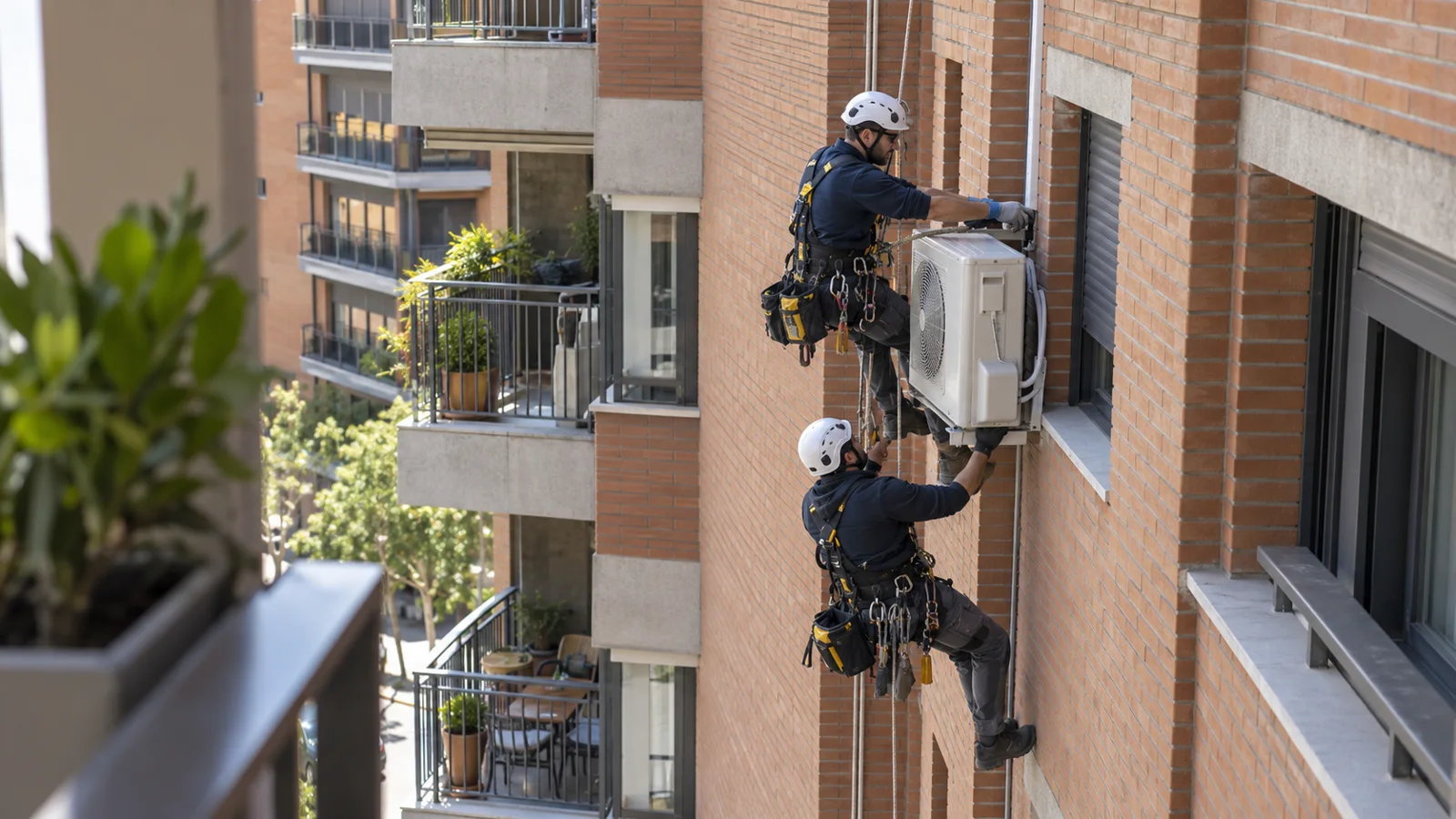 Apoyo a instalaciones en altura en Mataró