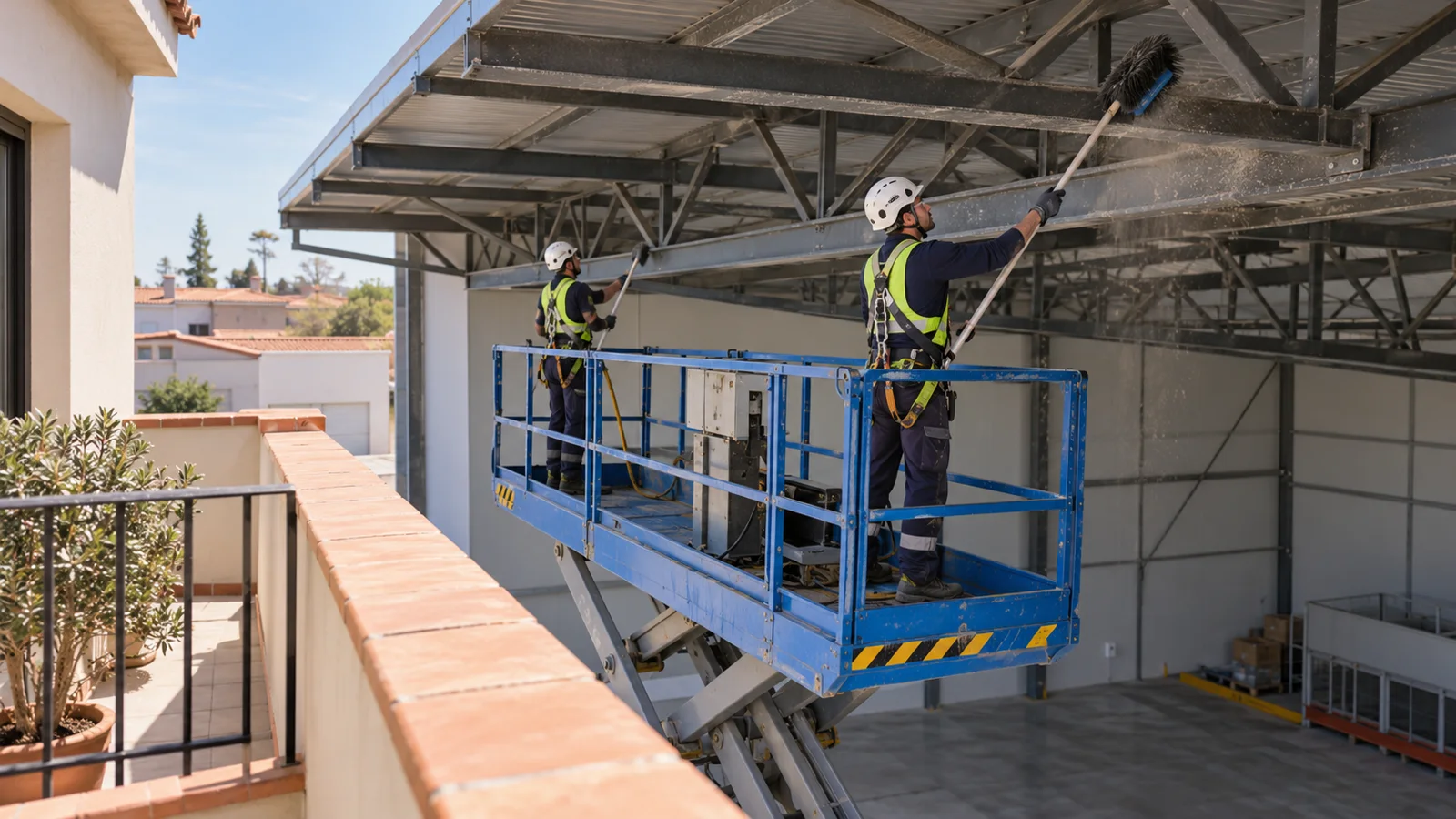 Mantenimiento y limpieza industrial en altura · imagen de contenido