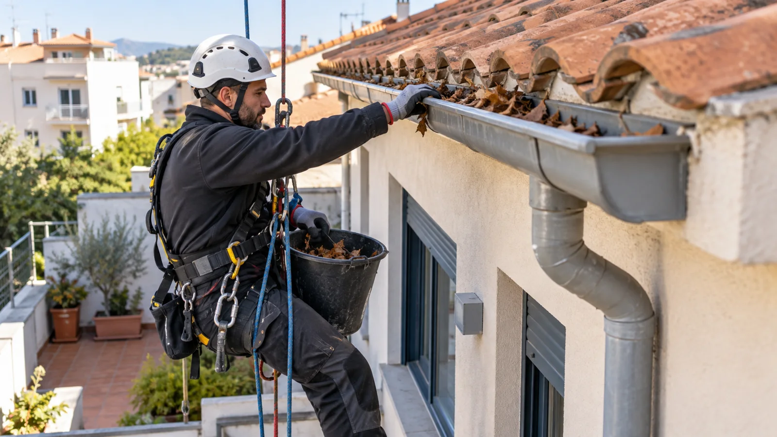 Limpieza y reparación de canalones en Mataró